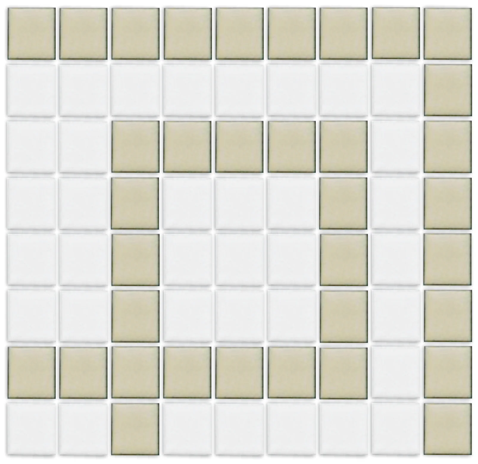 Greek Key Border | Lyric Glazed Square | Porcelain - Image 3