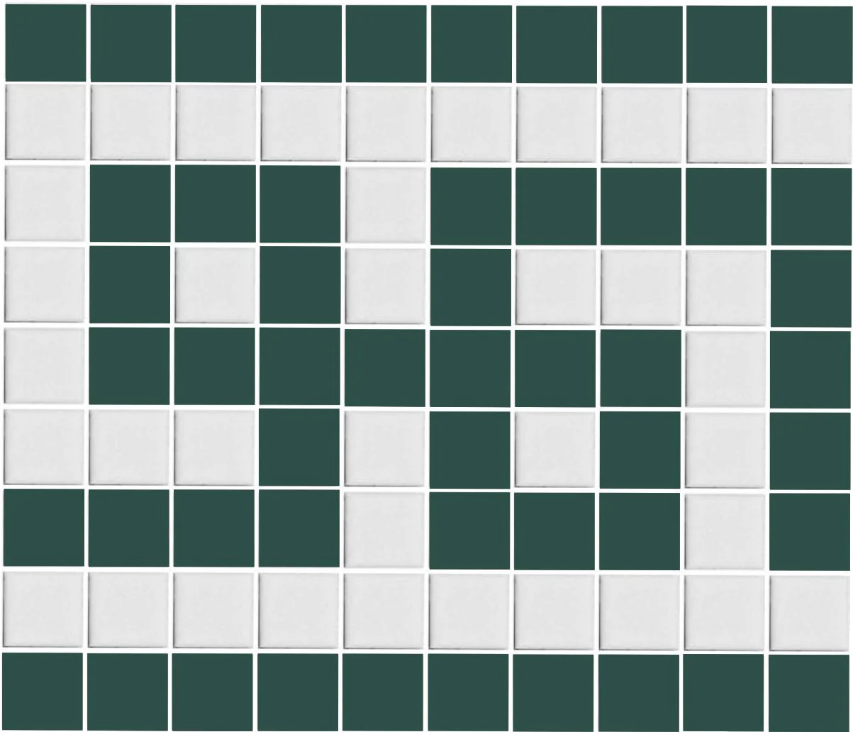 Greek Key Infinity Border | Square | Porcelain - Image 4