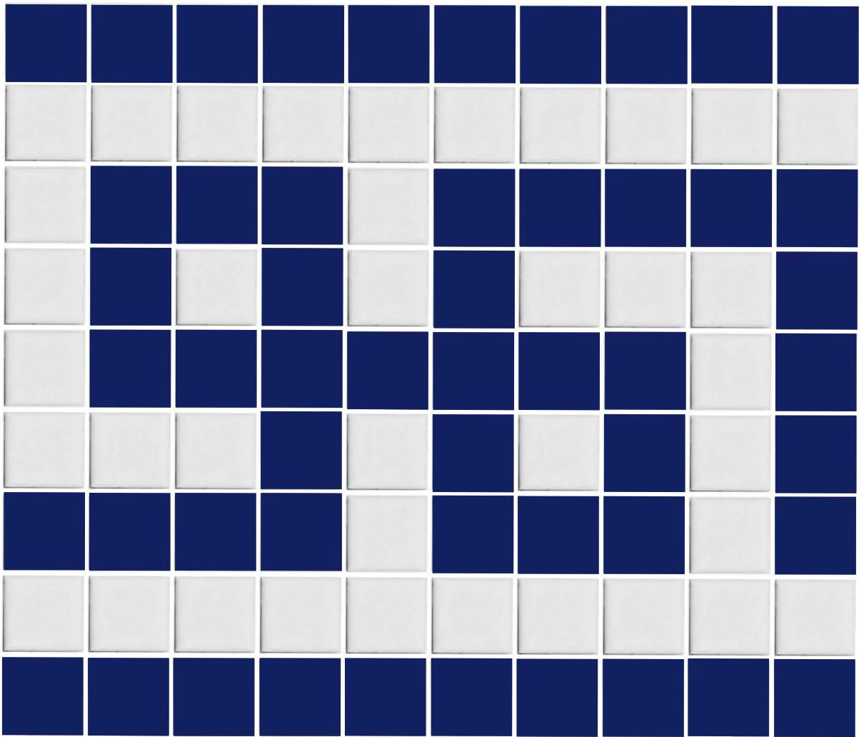 Greek Key Infinity Border | Square | Porcelain - Image 5