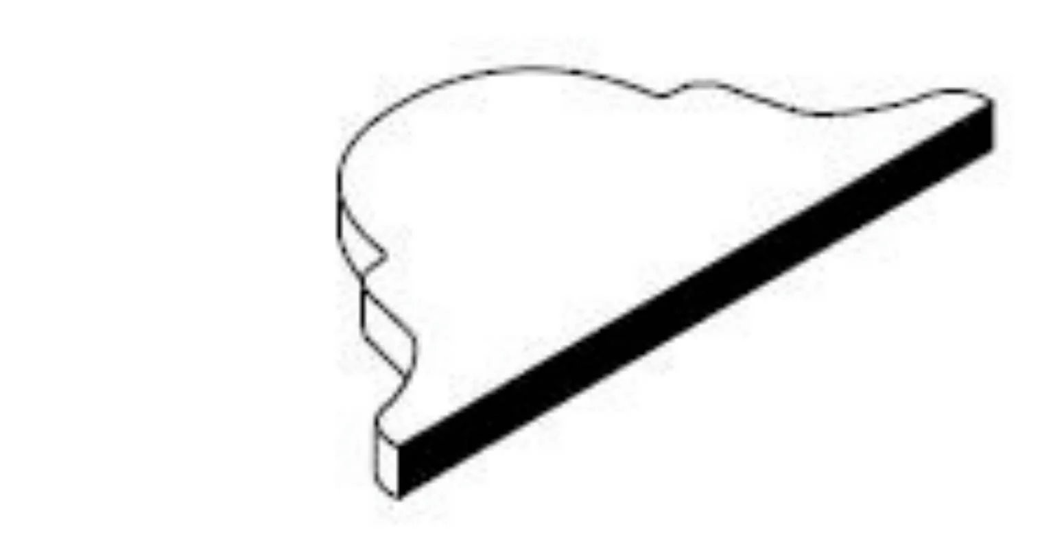 Lyric Artisan | Beveled Arabesque Half Tile - Image 8