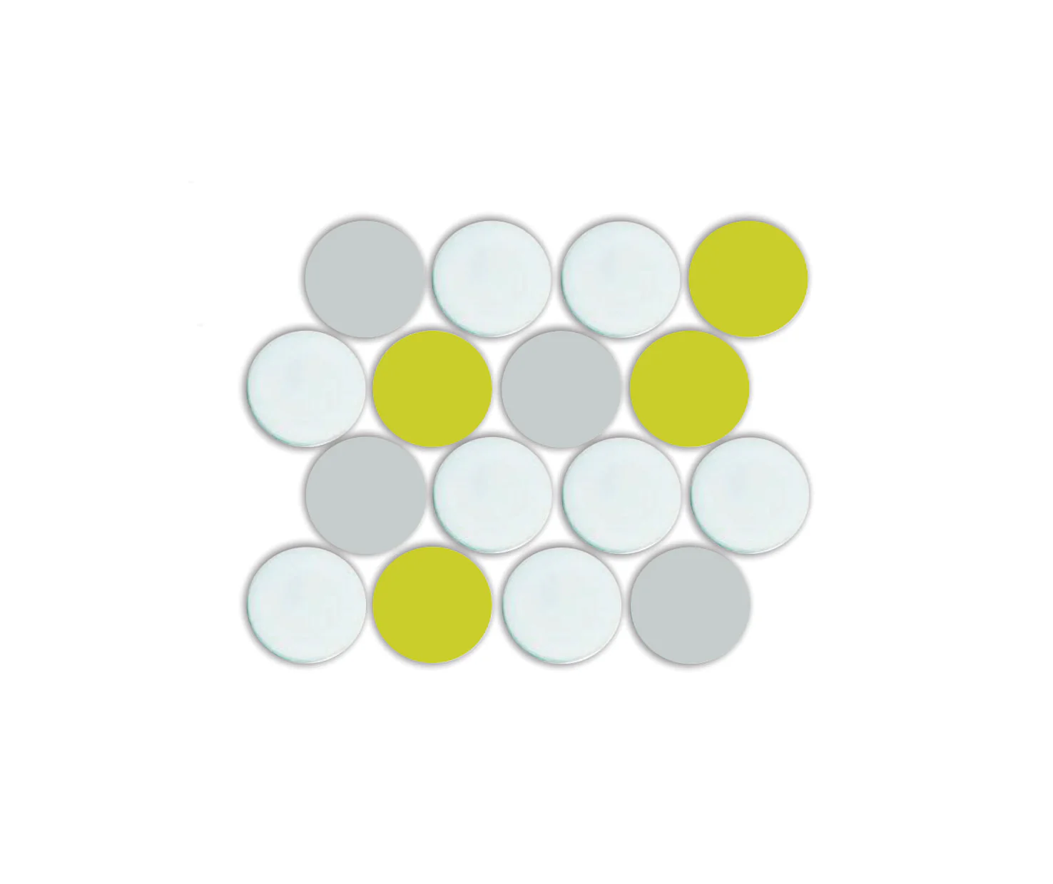 Lyric POP | Glazed Porcelain Penny Round Tile Blends - Image 12