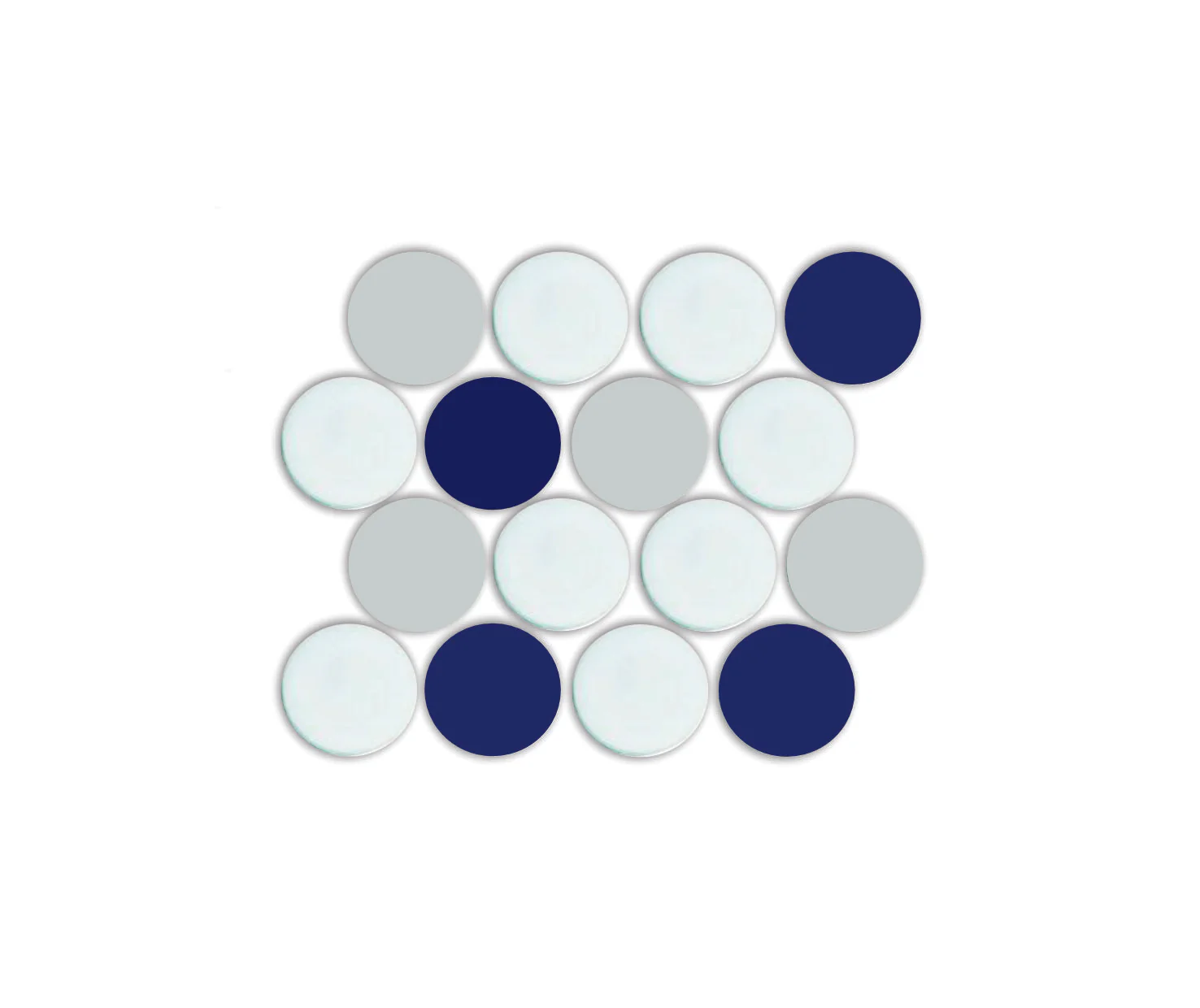 Lyric POP | Glazed Porcelain Penny Round Tile Blends - Image 13