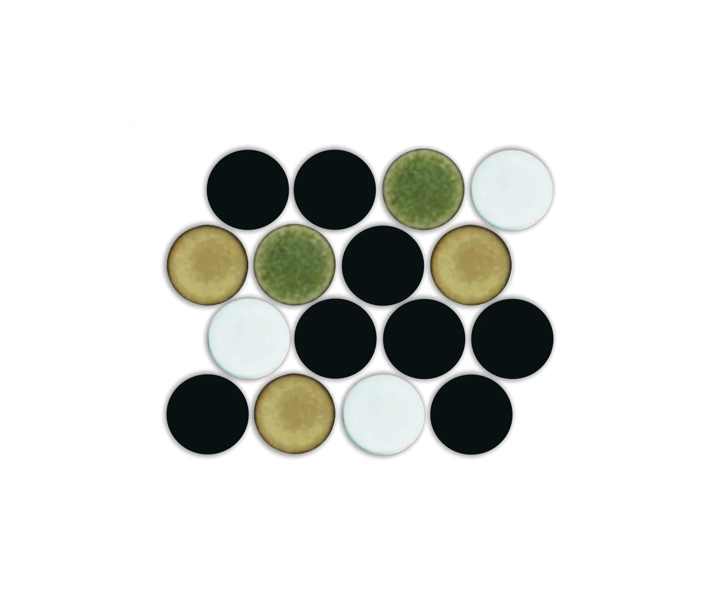 Lyric POP | Glazed Porcelain Penny Round Tile Blends - Image 15