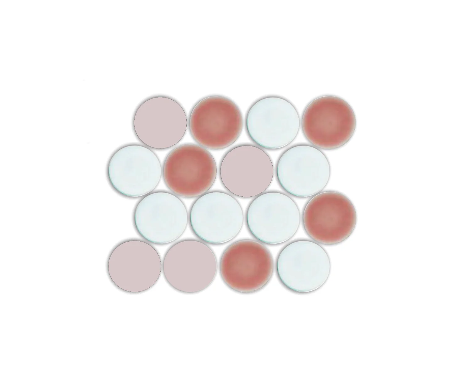 Lyric POP | Glazed Porcelain Penny Round Tile Blends - Image 17