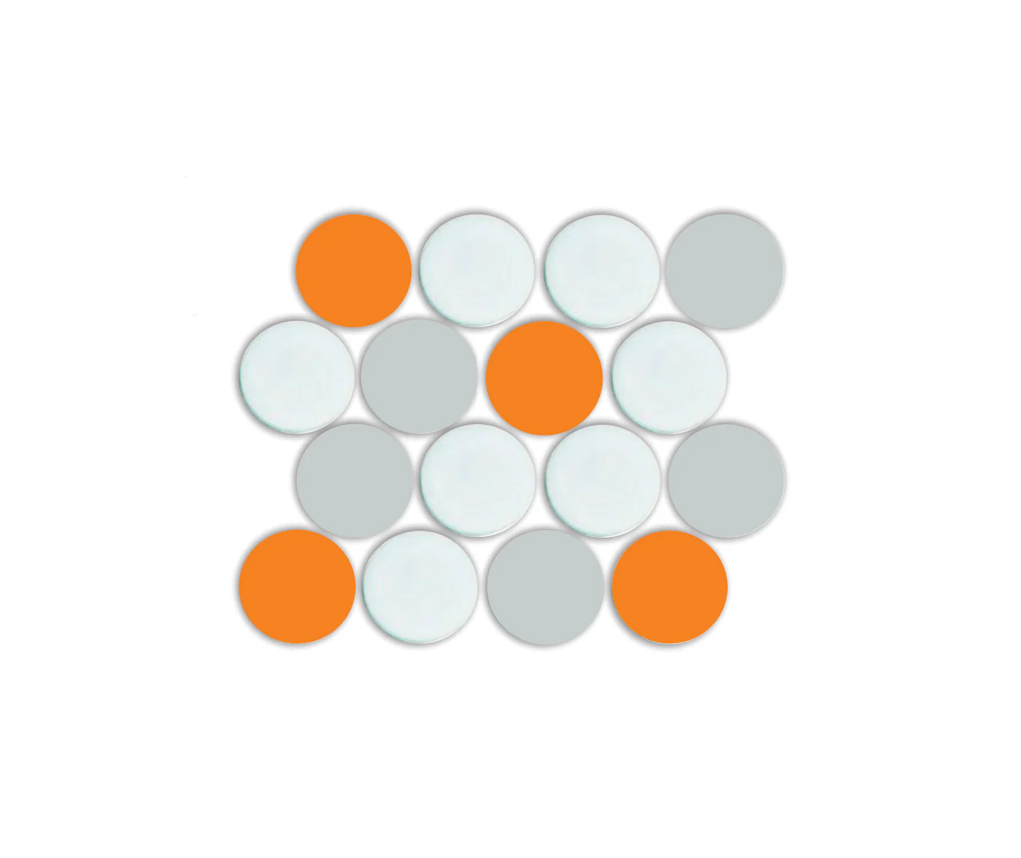 Lyric POP | Glazed Porcelain Penny Round Tile Blends - Image 18