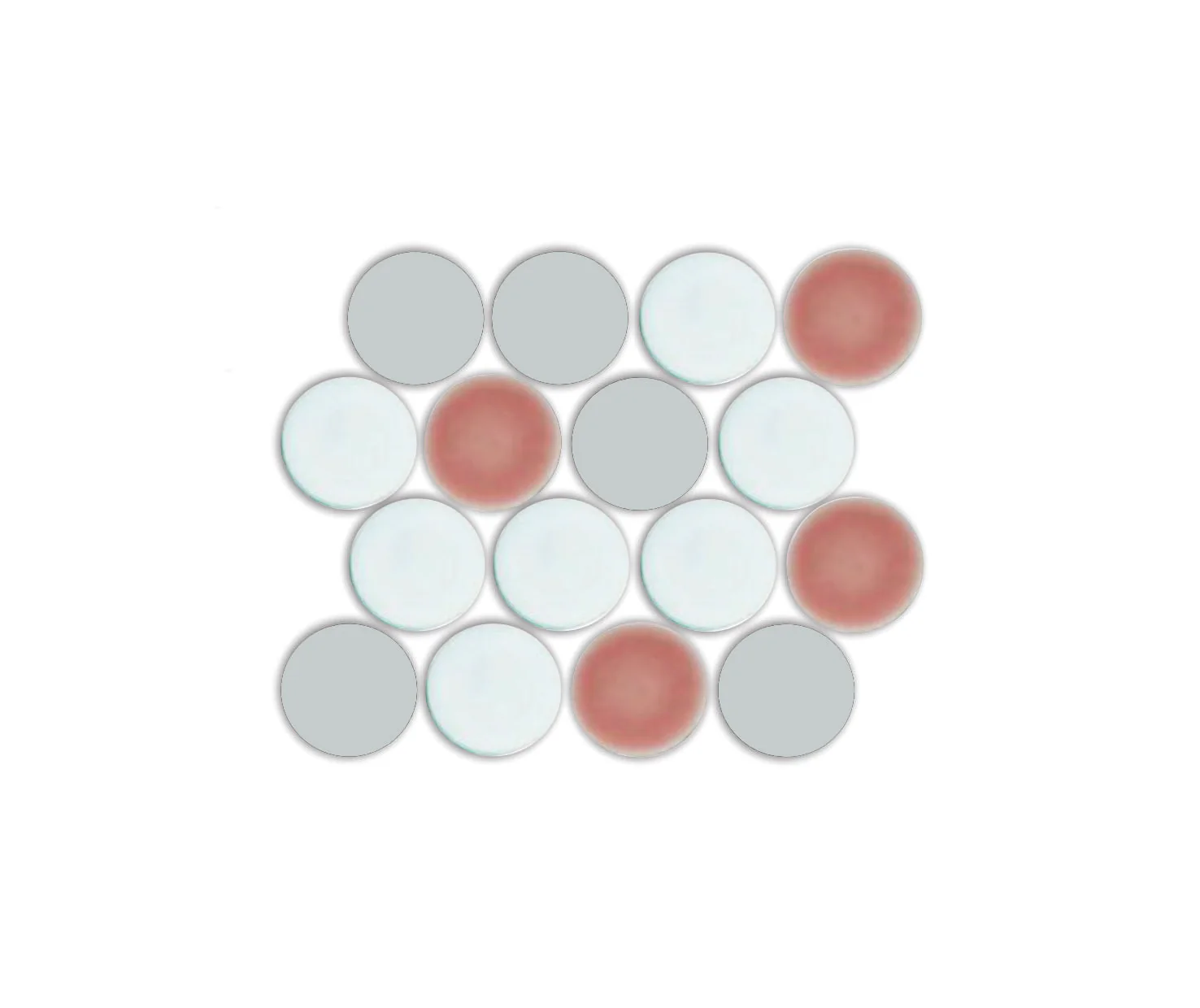 Lyric POP | Glazed Porcelain Penny Round Tile Blends - Image 19