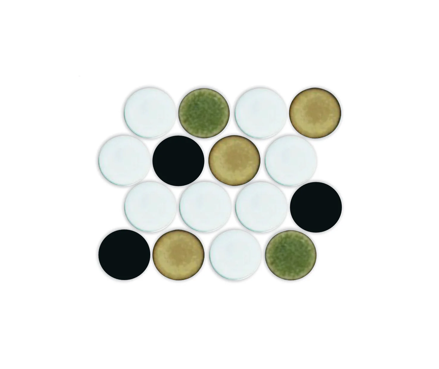 Lyric POP | Glazed Porcelain Penny Round Tile Blends - Image 23