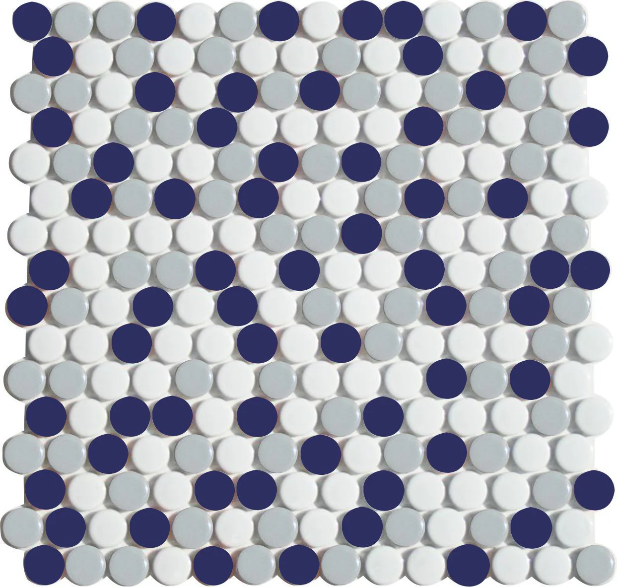 Lyric POP | Glazed Porcelain Penny Round Tile Blends - Image 3