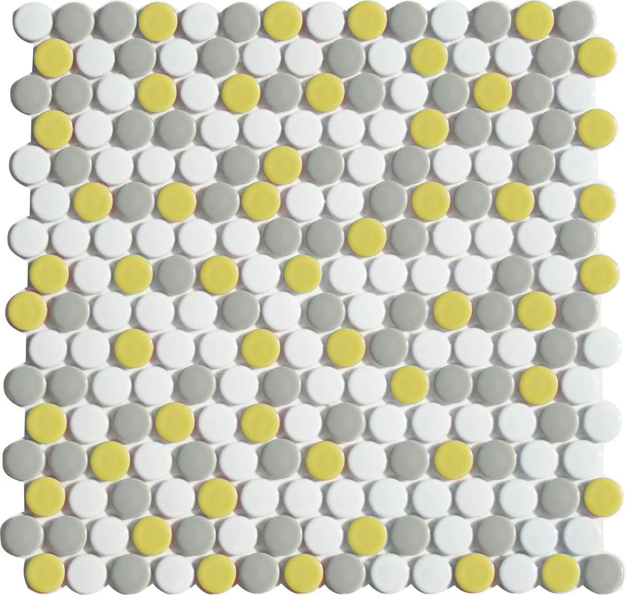 Lyric POP | Glazed Porcelain Penny Round Tile Blends - Image 5