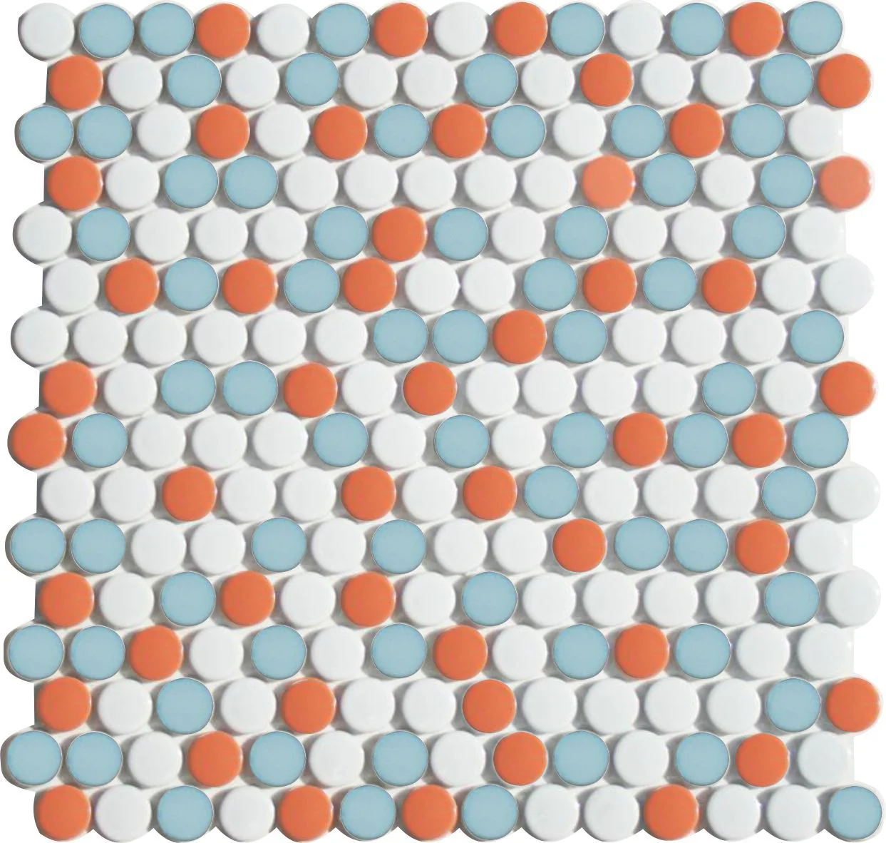 Lyric POP | Glazed Porcelain Penny Round Tile Blends - Image 9